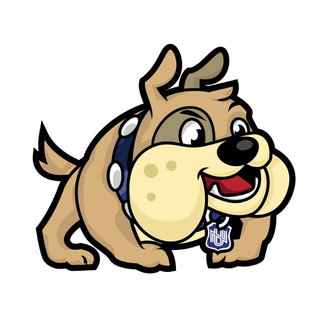 NU Bullpup Mascot